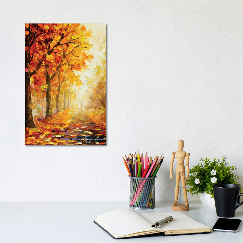 Symboles de l'automne - reproduction d'art murale - toile tendue