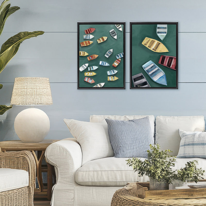 Ensemble de 2 cadres flottants Drifting, Cadre flottant noir de jais, H 25 po x l 17 po