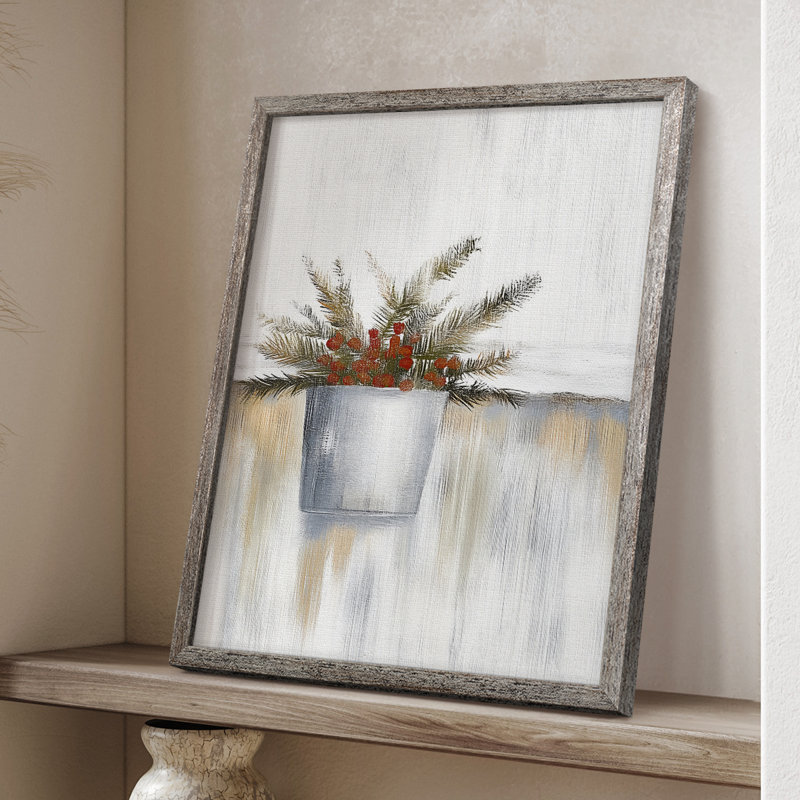 «Christmas Holiday Art CDX III», reproduction encadrée - bois massif, H 30 po x l 24 po