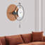 Horloge murale en métal avec pendule