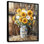Dreeda tournesol et bouquet de pivoines à la grange III - tournesols, art encadré