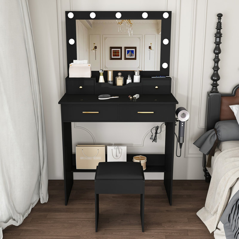 Dressing Table, Black