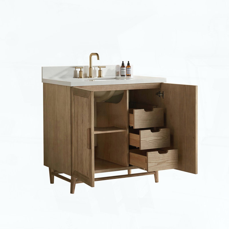 Meuble-lavabo autoportant de 36 pouces avec lavabo, 36"W