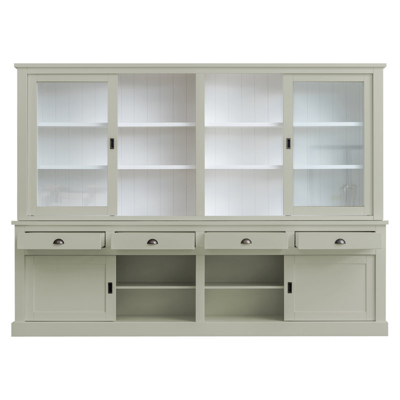 Butler Display Cabinet, Pebble Grey 