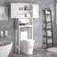 Armoire de salle de bain au-dessus de la toilette avec tablette