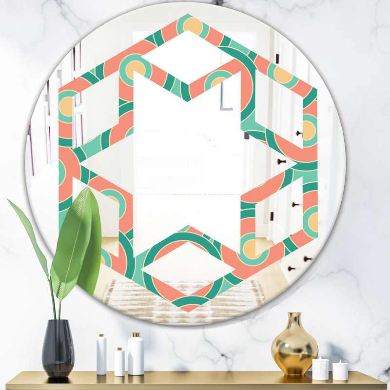 Miroir mural Hexagon Star VI, H 31,5 po x l po