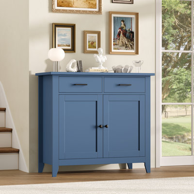Armoires d'appoint en bois avec 2 tiroirs et 2 portes Ailynn