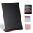 11.8X16.1 Inch Tabletop Chalkboard With Wood Base, Menu Chalkboard Stand, Message Board, Bar And Special Event Decorations, Hanging Double-Sided Chalkboards Sign For DIY Home Decoration-Walnut