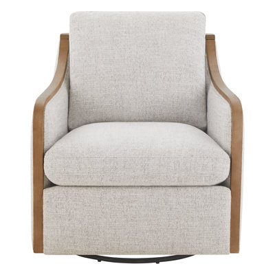 Grayton Oversized Upholstered Swivel Barrel Chair by Birch Lane