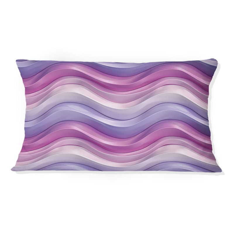Coussin lombaire mauve rétro Wave - mauve