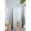 Miroir de plancher blanc vieilli 24 pouces x 60 pouces, reflet complet du corps pour une décoration intérieure élégante