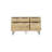 47" Natural Four Drawer Double Dresser