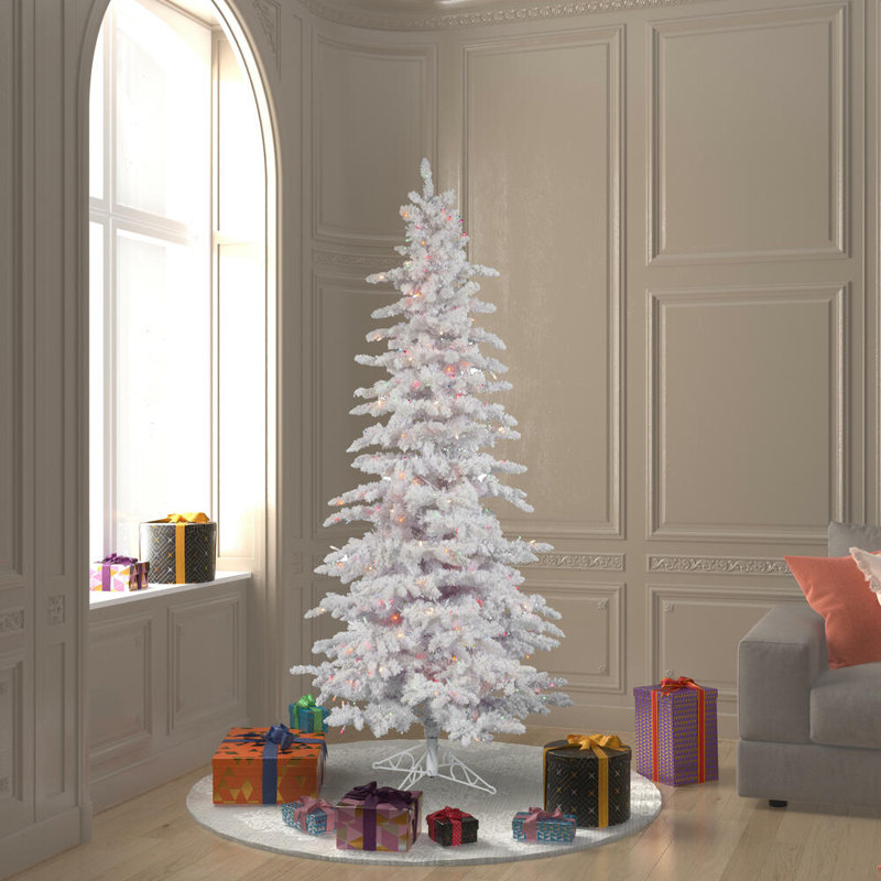 6.5' H Lighted Artificial Pine Christmas Tree