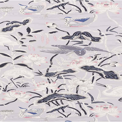 Rouleau de papier peint L 27 pi x l 27 po Lotus Garden