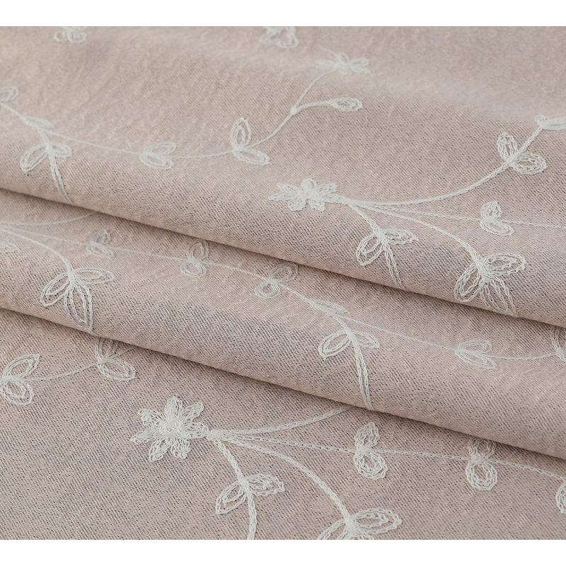 Joy Room Darkening Curtain Single Panel, Blush, 50" W x 126" L