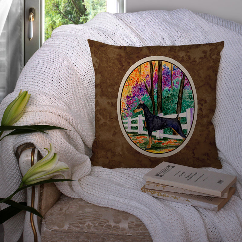 Coussin intérieur/extérieur brownthrow doberman