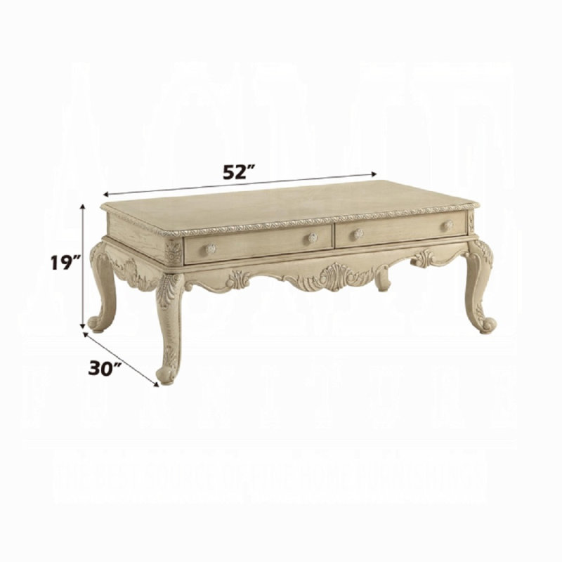 Table basse Ragenardus, Blanc