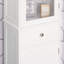 Armoire de rangement mince Kleankin avec porte en acrylique, tiroir et tablettes pour espaces étroits