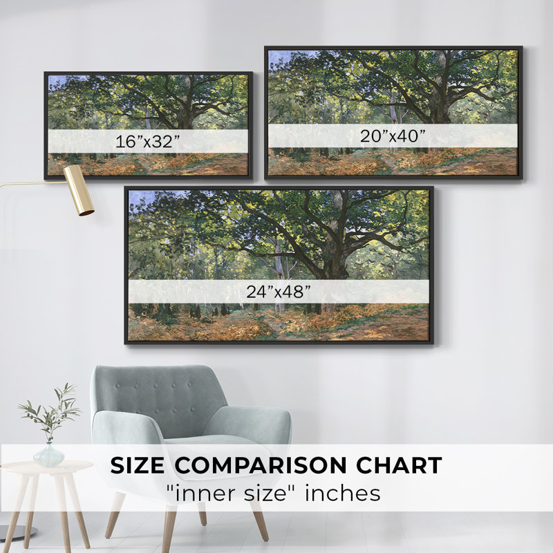 «Landscape Series» -CCCLLXVII- Toile tendue avec châssis tendue, prête à être accrochée, H 25 po x l 49 po, Noir