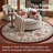 Chinoiserie Floral Rug Vintage Romance Design Washable Non-slip Red/Beige-503699252-511287984