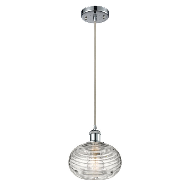 Jerard 1 - Light Single Pendant, Polished Chrome