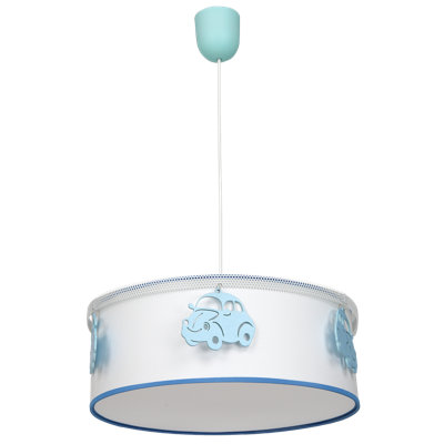 Dicha 1 - Light Blue Drum Pendant