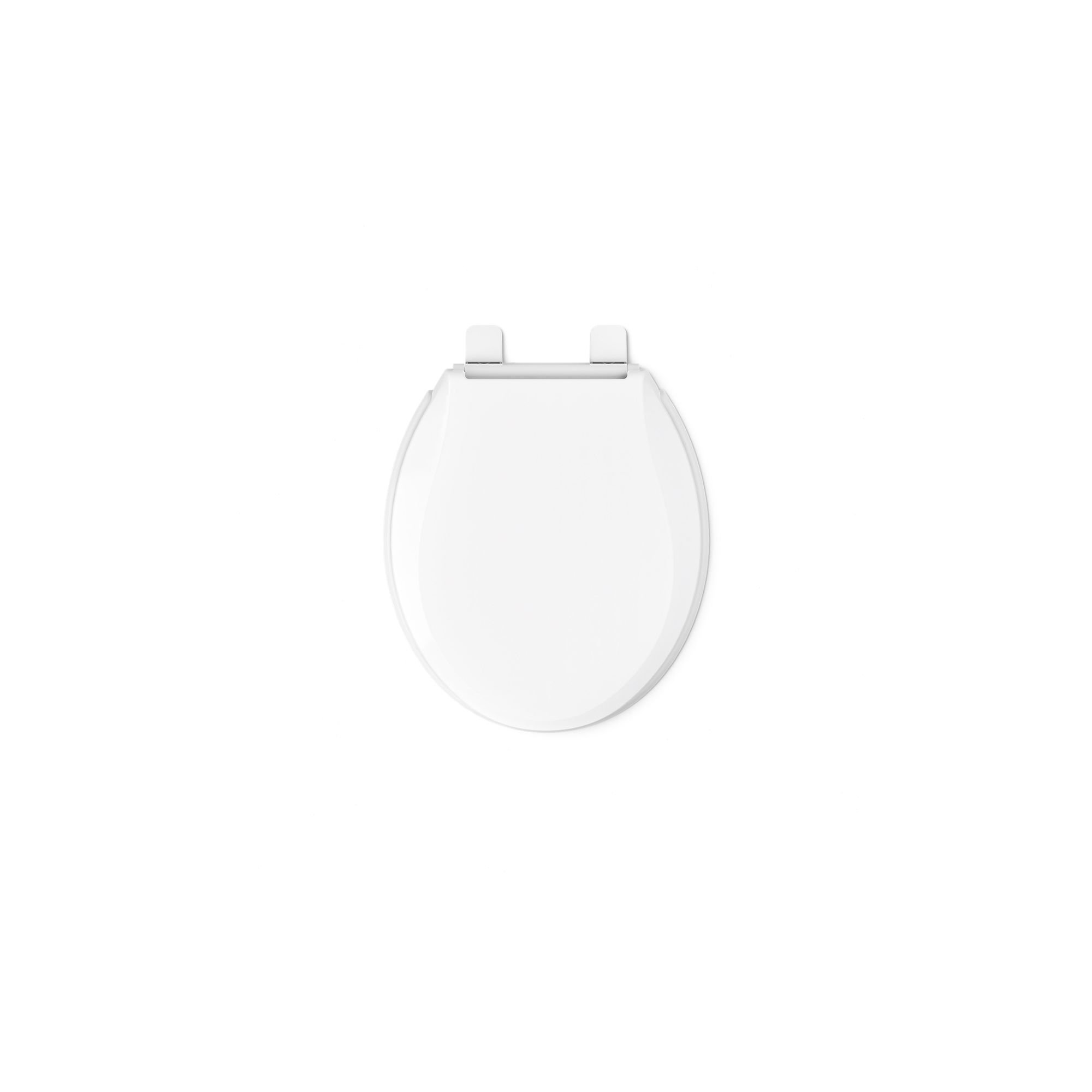 Cachet Nightlight Quiet-Close with Grip-Tight Round Toilet Seat, Ready Latch, White