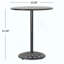 Table de bar ronde en fonte d'aluminium
