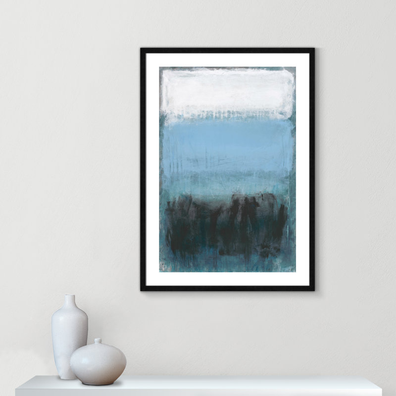 «Arboles Coastal Nightfall» par Filippo Ioco - reproduction, H 35,5 po x l 25,5 po x P 0,75 po, Blanc