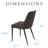 18.5'' H Faux Leather Upholstered Parsons Chair-1115139271