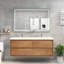 Ensemble de meuble-lavabo double mural 59,5 "Azden-690725650
