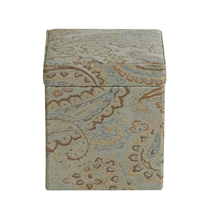 Fabric Decorative Box, 6.75" H x 6" W x 6" D