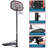 Yaheetech Adjustable Height Portable Full-Size Basketball Hoop