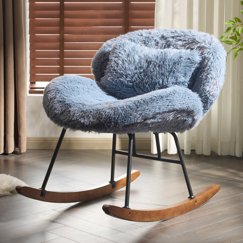 Chaise berçante Cozy, Bleu