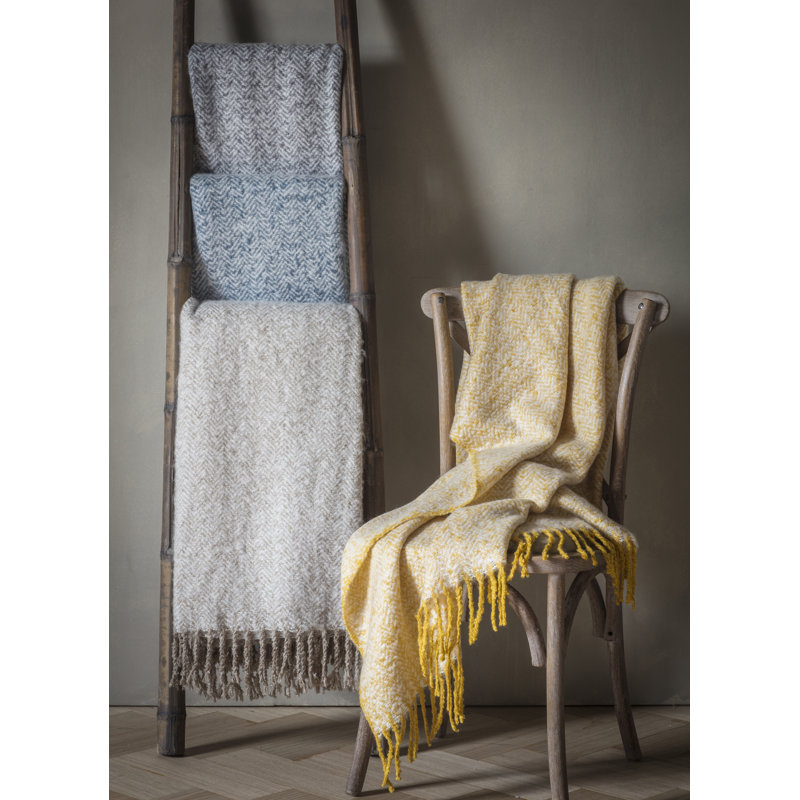 Ehrenfeld Plain Throw Blanket, Taupe