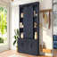 L'armoire de rangement multifonctionnelle pour hall d'entrée comprend des rails coulissants pour un grand espace de rangement combinant astucieusement une unité de rangement avec une entrée en forme d'arbre, idéale pour les salons et les couloirs. Bleu