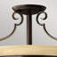 Vanburen Glass Semi Flush Mount