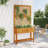 Planter with Trellis and Shelf Outdoor Flower Box Solid Wood Acacia-84601119