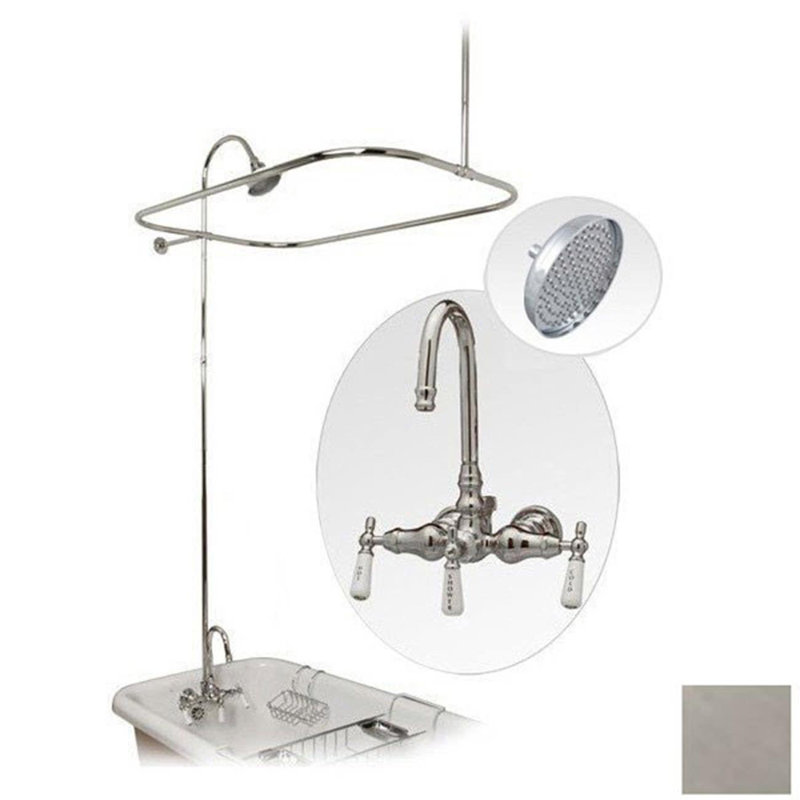 Système de douche avec valve brute, Nickel brossé