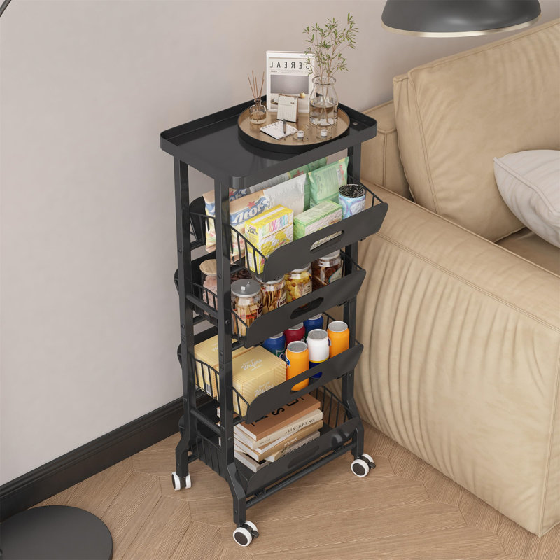 89cm H x 39cm W Storage Rack with Wheels