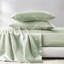 Drap-housse pour lit simple de luxe en satin de sauge 4 pièces