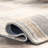 Deco Striped Tile Wool Beige Area Rug-1420579319