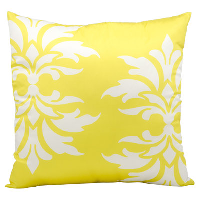 Appliqued Outdoor Reversible Throw Pillow