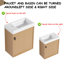 Meuble-lavabo 18,5 po avec lavabo en résine