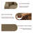 4-Piece Upholstered Camel Corduroy Modular Sectional Sleeper Sofa Set With Armchairs & Removable Ottomans-2132590695