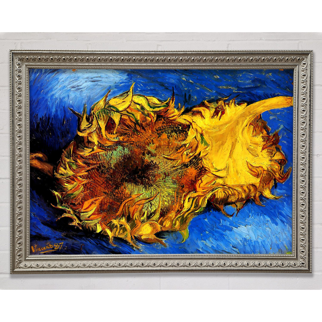 Zwei geschnittene Sonnenblumen 3 von Vincent Van Gogh - Einzelne Bilderrahmen Kunstdrucke