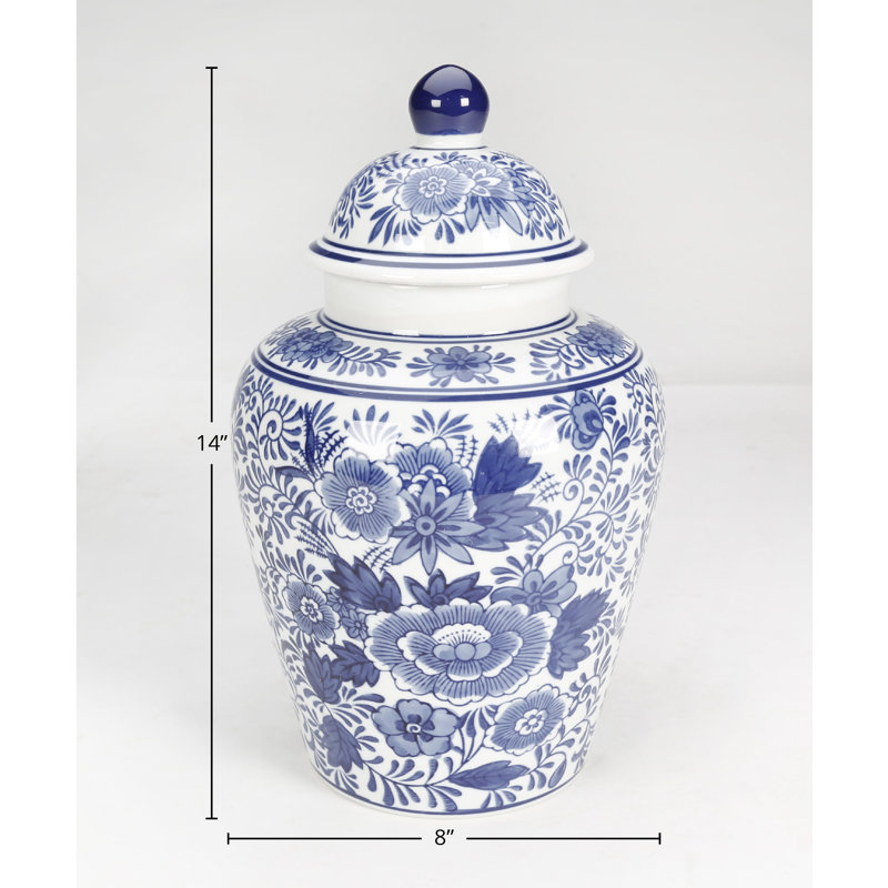 Alauna Porcelain Ginger Jar