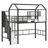 Twin Metal Loft Bed With Roof & Storage-436850284