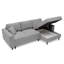 Ajten 3 Seater Velvet Sofa Bed-1788399740-1788399715