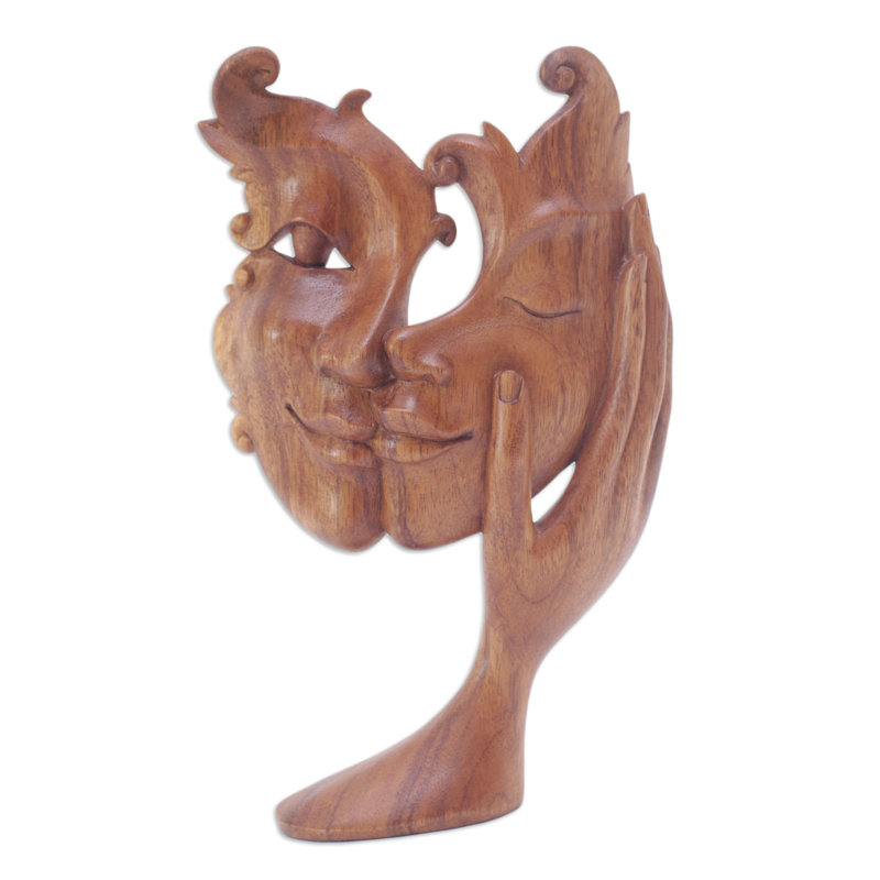  Handmade Lovely Sisterhood Wood Sculpture